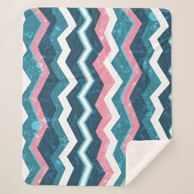 Couverture Sherpa Ethnie tribale, motif homogène (Devant)