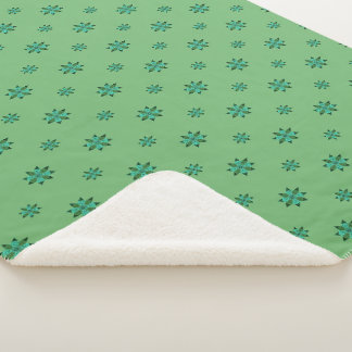 Couverture Sherpa Étoile Verte