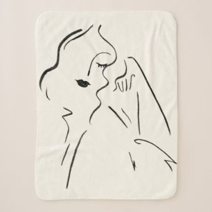 Couverture Sherpa Étude simple - Croquis d'une dame