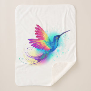 Couverture Sherpa Exotic Rainbow Hummingbird