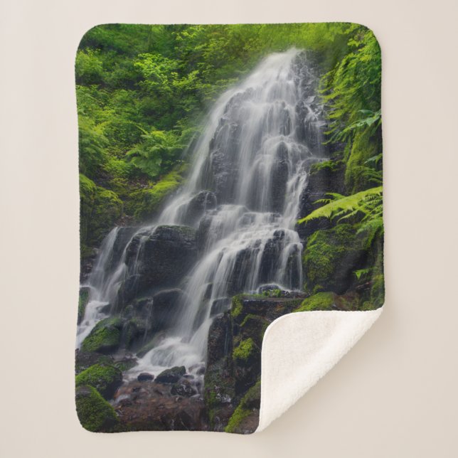 Couverture Sherpa Fairy Falls | Colombie River Gorge Oregon. (Devant)