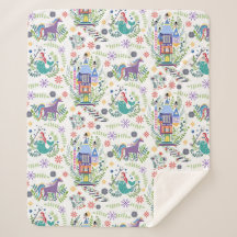 Fairytale Folk Art Jeter Sherpa Blanket