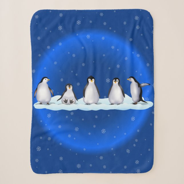 Couverture Sherpa Famille Penguin (Devant)