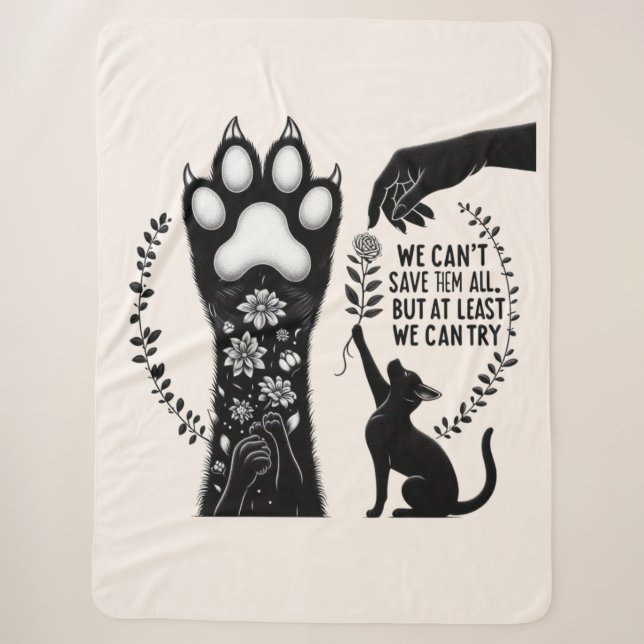 Couverture Sherpa Feline Lover's Delight (Devant)