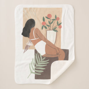 Couverture Sherpa Femme Lounging