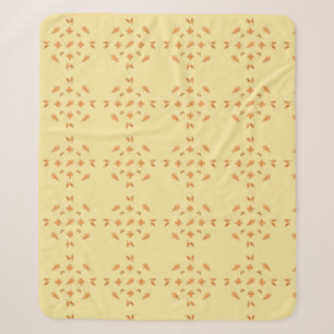 Couverture Sherpa Feuillage d'automne Jaune et orange