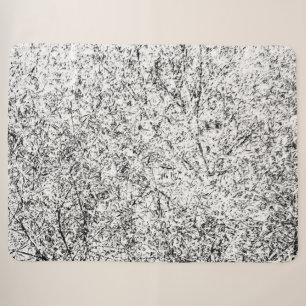 Couverture Sherpa Feuilles de saules. L'art Abstrait de la nature