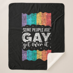 Couverture Sherpa Fierté LGBT Arc-en-ciel Vintage Certaines Personne