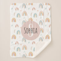 Filles mignonnes Boho Aquarelle Arc-en-ciel Motifs