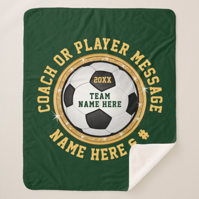 Couverture Sherpa Filles Soccer Personnalisé Senior Night Cades Idée (Devant)