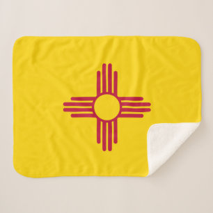 Couverture Sherpa Flag du Nouveau-Mexique