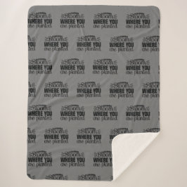 Couverture Sherpa Fleur où vous êtes planté