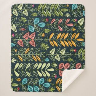 Couverture Sherpa Fleurs éternelles : Élégance florale tirée à la ma