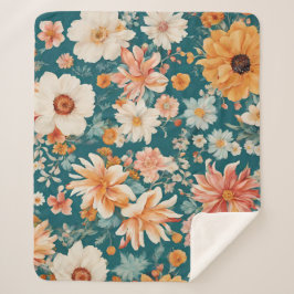 Couverture Sherpa Fleurs Extraordinaires