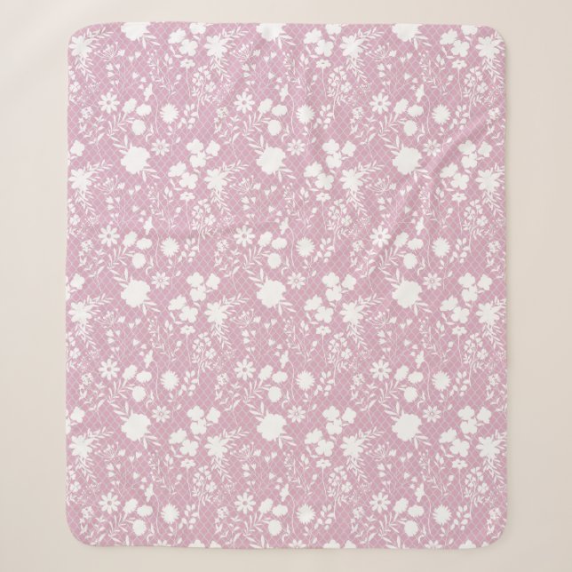 Couverture Sherpa Fleurs sur net 01.bx4 Lpink BG (Devant)