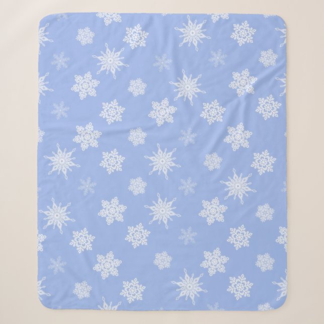 Couverture Sherpa Flocon de neige (Devant)