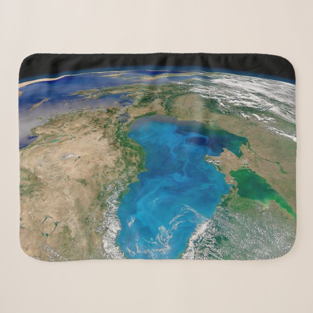 Couverture Sherpa Floraison De Phytoplancton Bleu En Mer Noire (Devant (Horizontal))