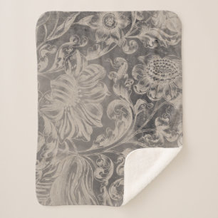 Couverture Sherpa Floral âgé