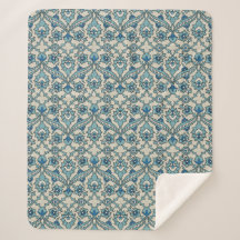 Floral persan turquoise