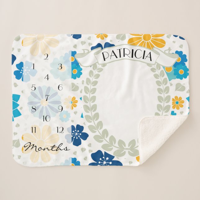 Couverture Sherpa Flore - Images en jalon (Devant (Horizontal))