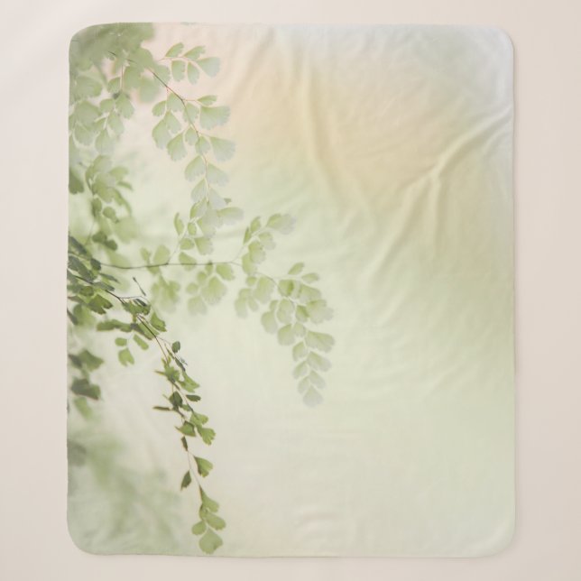 Couverture Sherpa Foliage de printemps (Devant)