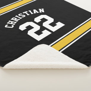 Couverture Sherpa Football Personnalisé Jersey Novelty Sport Thème