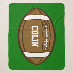 Couverture Sherpa Football personnalisé pour les garçons qui aiment 