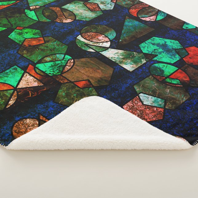 Couverture Sherpa Formas geométricas irrégulier e textura deformada (3/4)