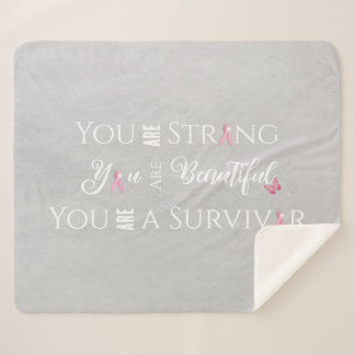 Couverture Sherpa Fort et beau | Survivant du cancer du sein