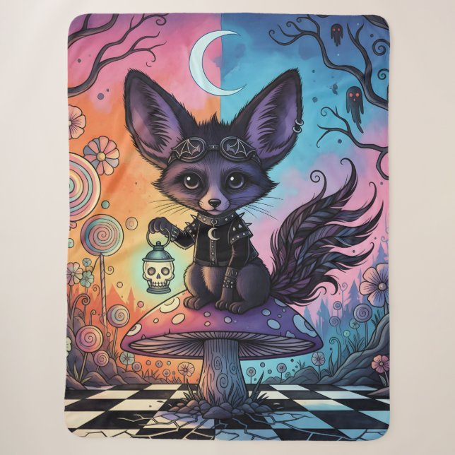 Couverture Sherpa Fox divisée par les royaumes de Twilight (Devant)