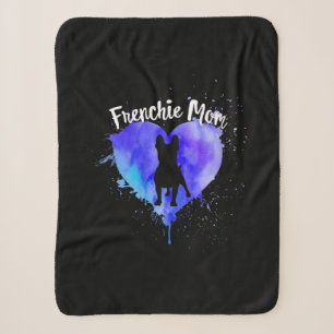 Couverture Sherpa Frenchie Mom French Buldog Chien Maman Fur Mama