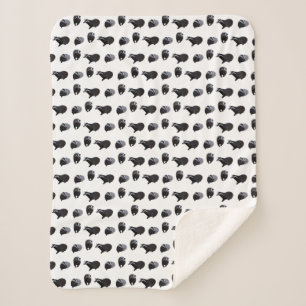 Couverture Sherpa Frénésie de Blaireau (choisir la