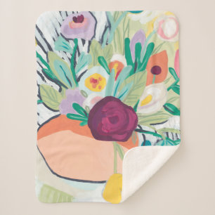 Couverture Sherpa Fréviste Floral II