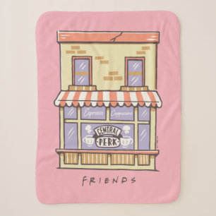 Couverture Sherpa FRIENDS™   Central Perk Cartoon Coffee Shop