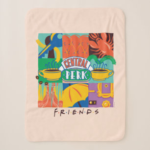 Couverture Sherpa FRIENDS™ Central Perk Graphique Vibrant