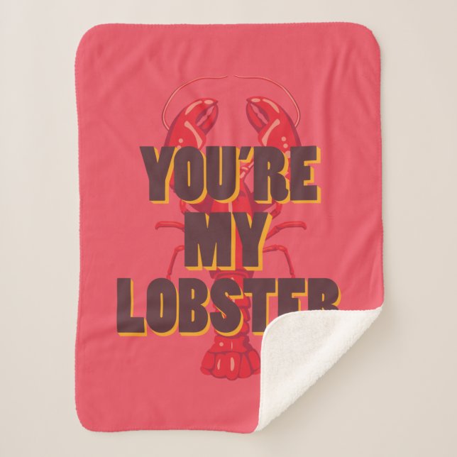 Couverture Sherpa FRIENDS™ | Vous êtes mon homard (Devant)