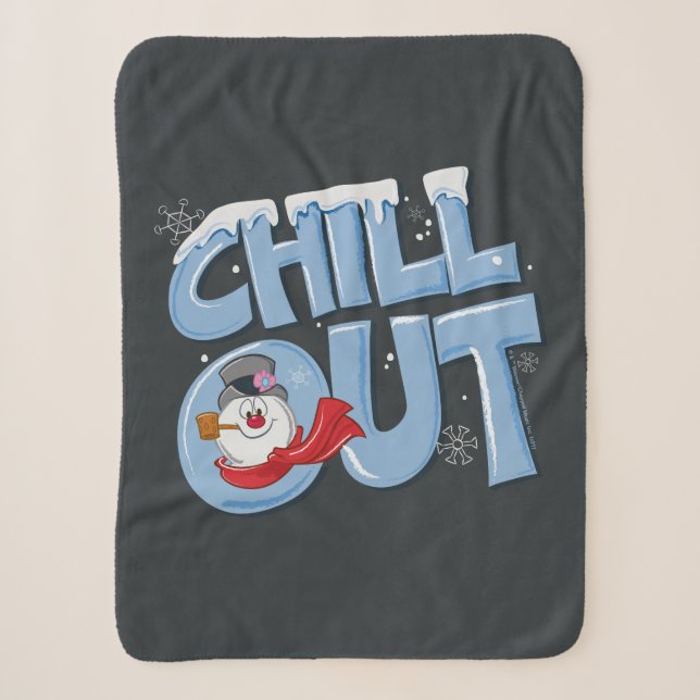 Couverture Sherpa Frosty the Snowman™ | Refroidissement (Devant)