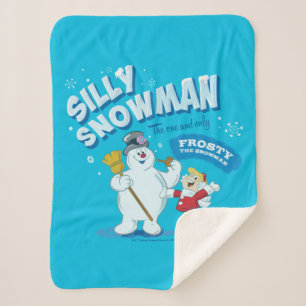 Couverture Sherpa Frosty the Snowman™   "Silly Snowman"