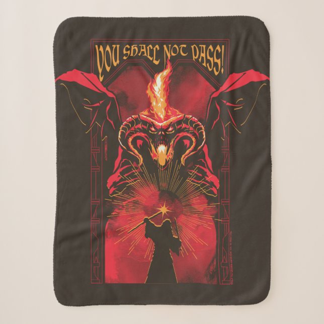 Couverture Sherpa GANDALF™ Vs Balrog "You Shall Not Pass" Graphic (Devant)