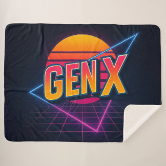 Couverture Sherpa Gen X Retro 80s