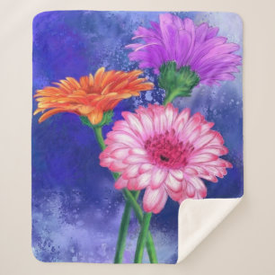Couverture Sherpa Gerbera Daisies Sherpa Blanket