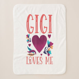 Couverture Sherpa Gigi aime moi Valentines jour cadeau à la petite-f
