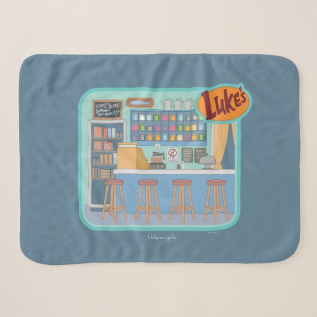 Couverture Sherpa Gilmore Girls | Luke's Diner Graphic (Devant (Horizontal))