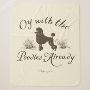 Couverture Sherpa Gilmore Girls Oy avec les PoodlesDesign
