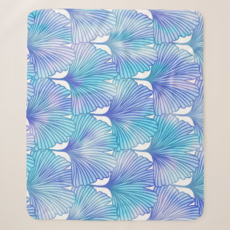 Couverture Sherpa Ginkgo Biloba Feuille Motif d'automne
