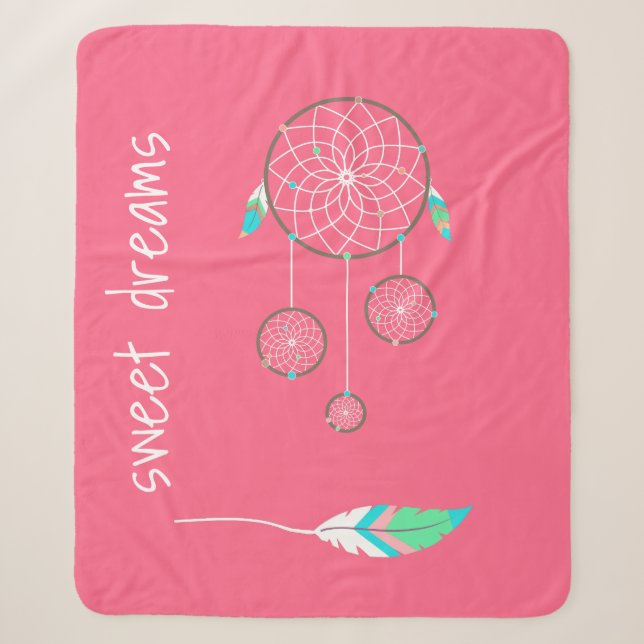 Couverture Sherpa Girls Dream Catcher Sherpa Blanket (Devant)
