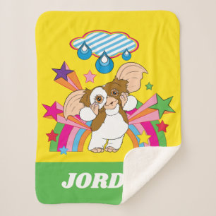Couverture Sherpa Gizmo Dreaming of Raindrops Ajouter Votre Nom