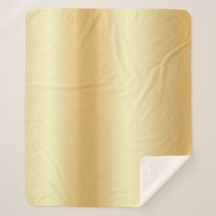 Couverture Sherpa Glamor Moderne Personnalisé Faux Modèle Blanc Or