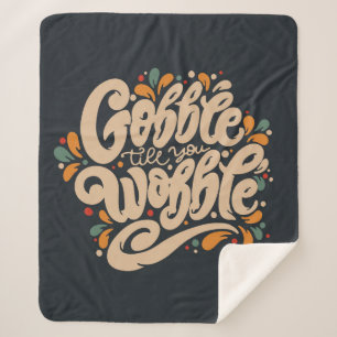 Couverture Sherpa Gobble jusqu'à ce que vous tournez