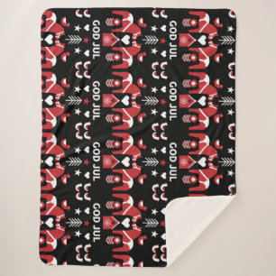Couverture Sherpa God Jul Swedish Folk Art